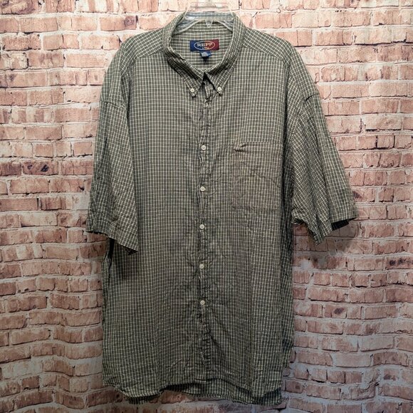 REPP LTD Short Sleeve Button Down Size 4XT TALL - Picture 1 of 12